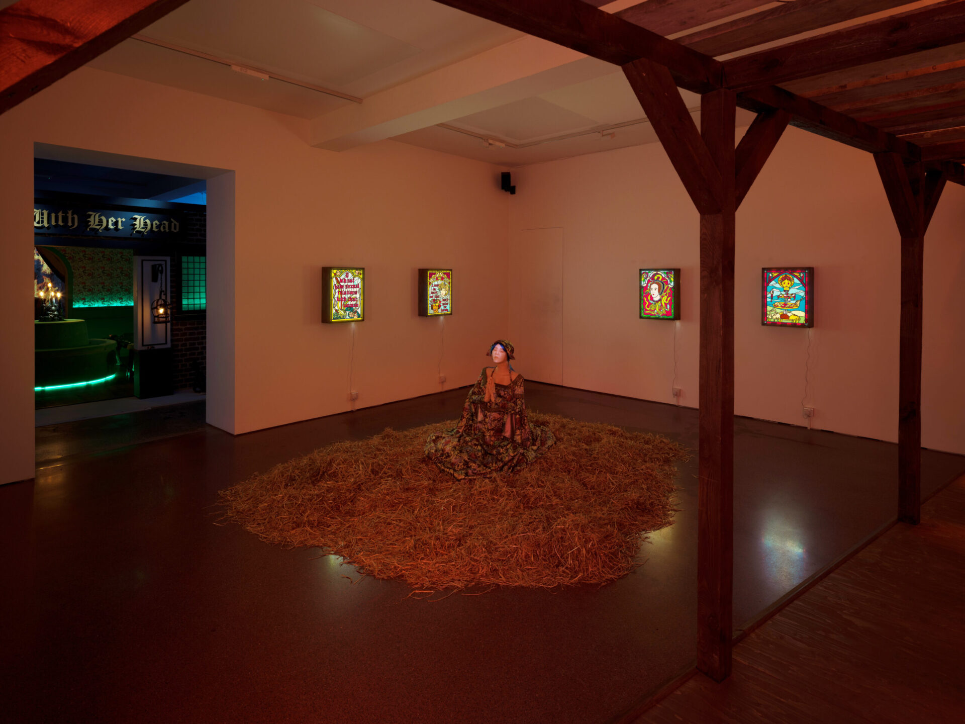 Lindsey Mendick, 'Off With Her Head', Installation View, Carl Freedman Gallery, Margate, 2022