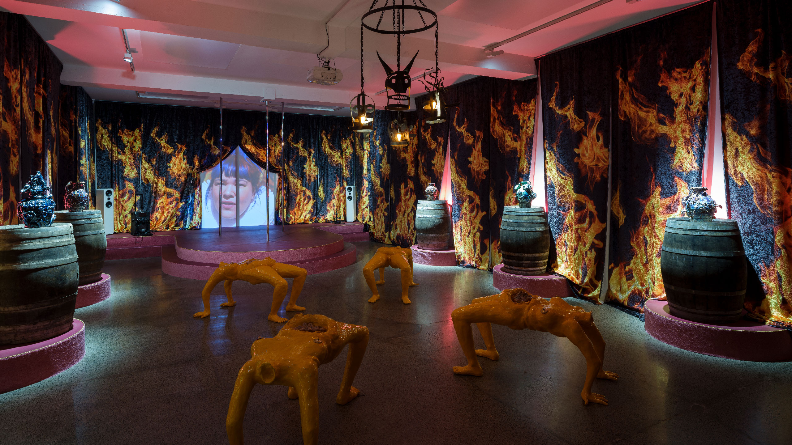 Lindsey Mendick, 'Off With Her Head', Installation View, Carl Freedman Gallery, Margate, 2022