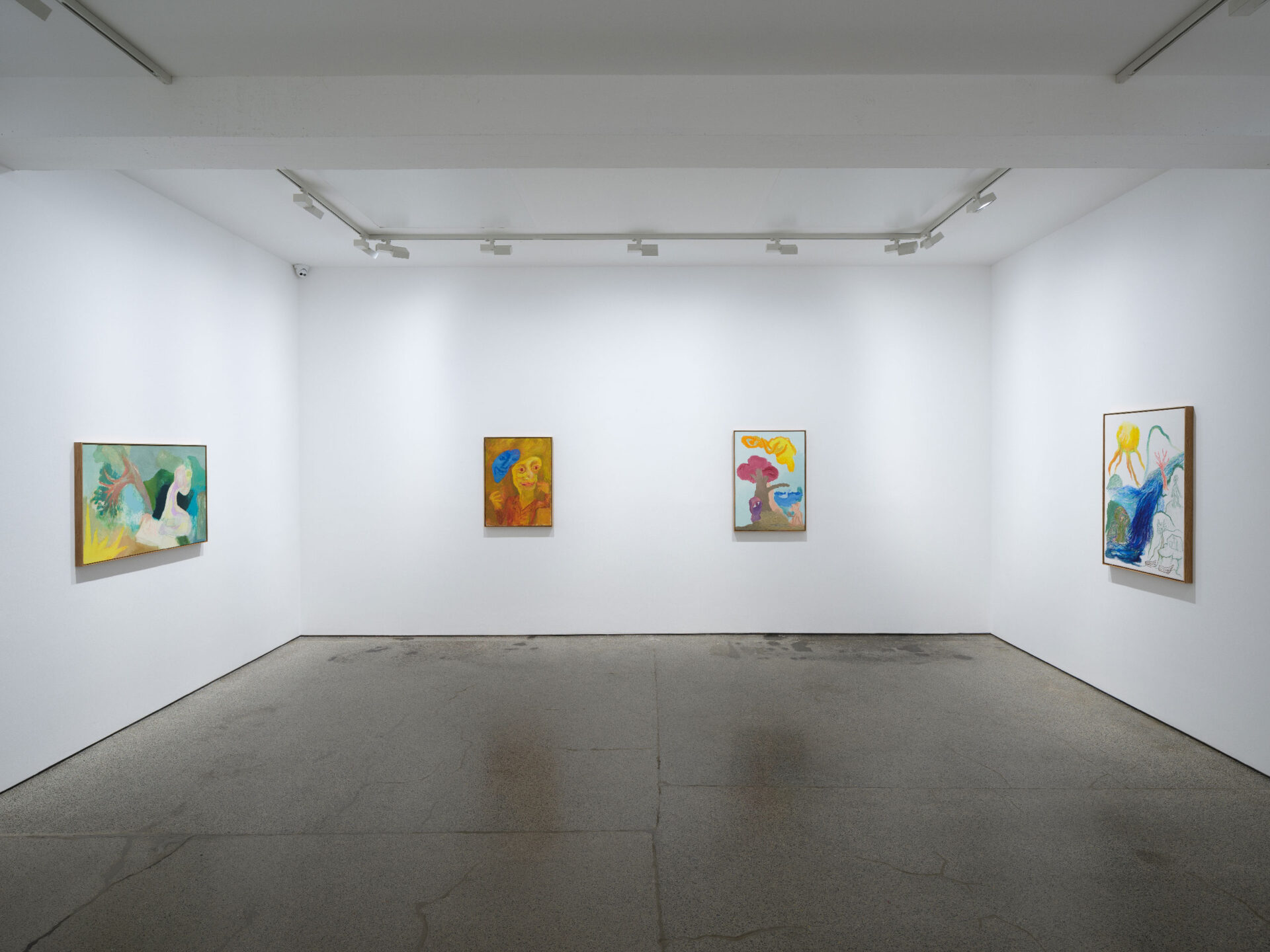 Ken Kiff, 'Man, Bird and Tree', Installation View, Carl Freedman Gallery, Margate, 2022