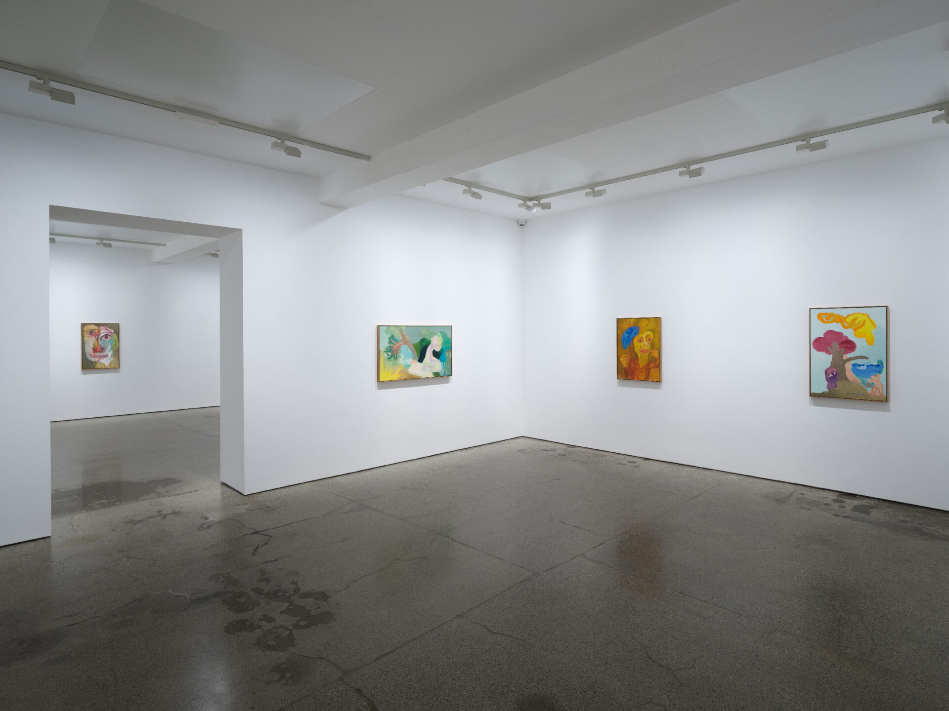 Ken Kiff, 'Man, Bird and Tree', Installation View, Carl Freedman Gallery, Margate, 2022