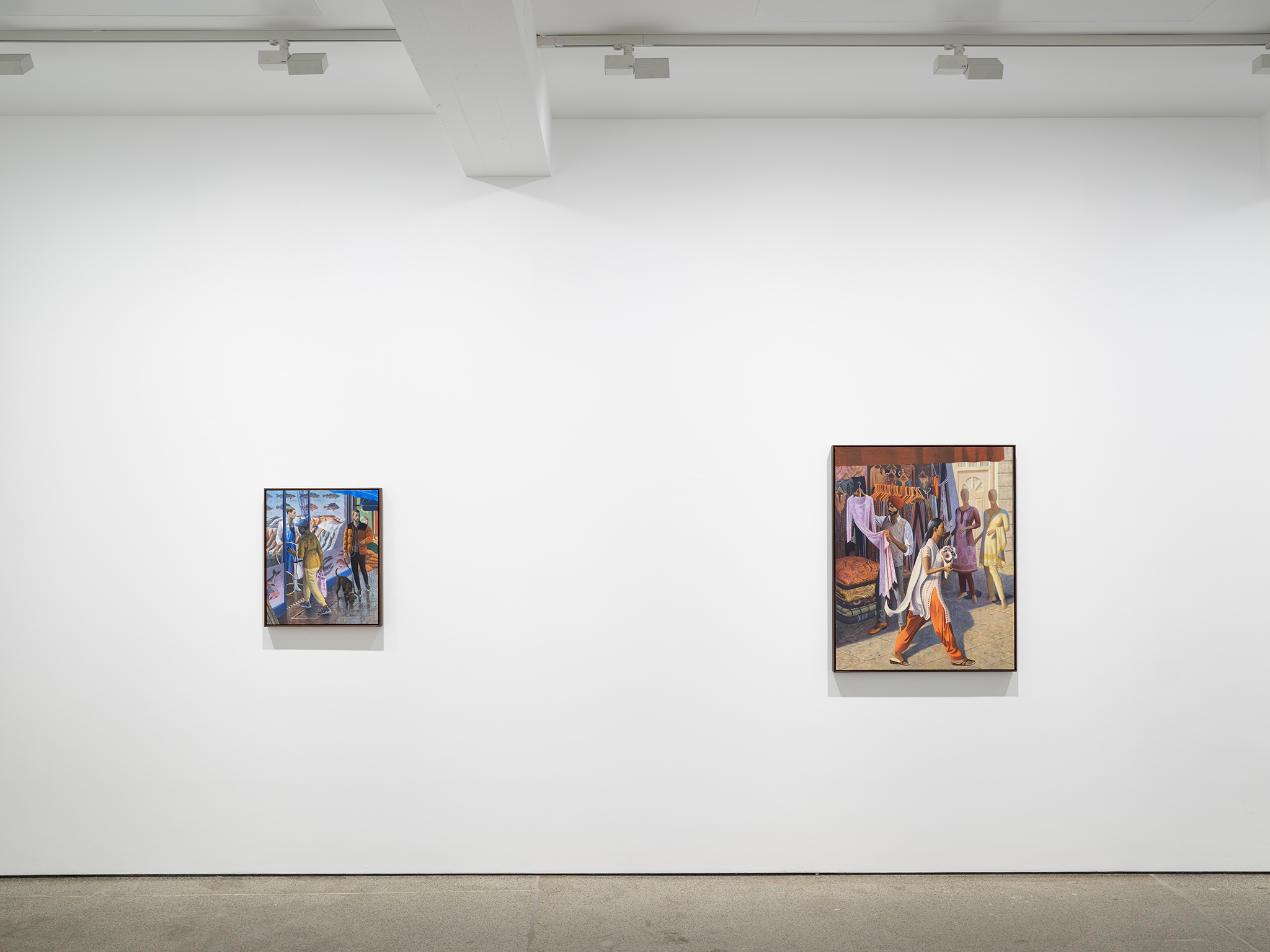 Benjamin Senior, 'Minor Streets', Installation View, Carl Freedman Gallery, Margate, 2023