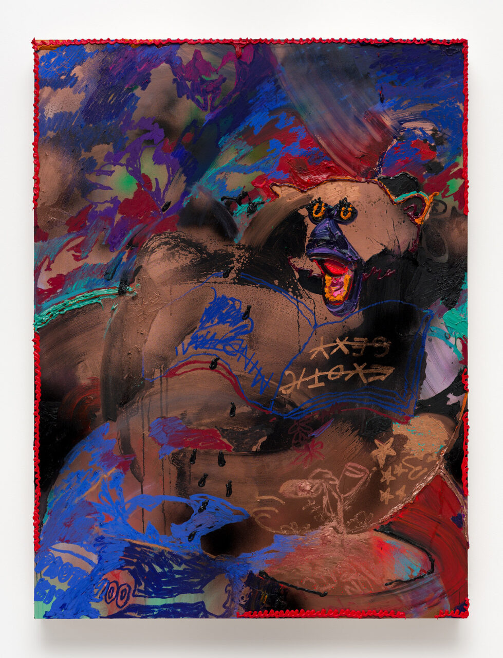 Painting 'Big Time Glow Down' by Bianca Fields at Carl Freedman Gallery
