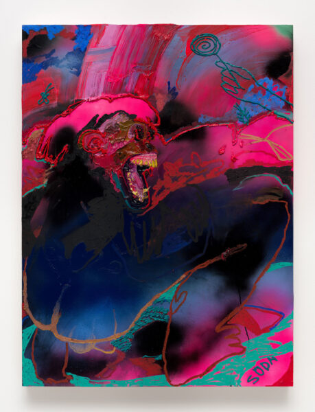 Painting 'Kick Swift Bit' by Bianca Fields at Carl Freedman Gallery