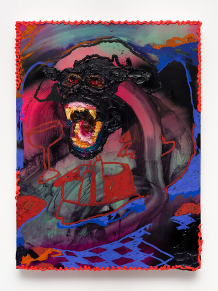 Painting 'Strings That Sing' by Bianca Fields at Carl Freedman Gallery