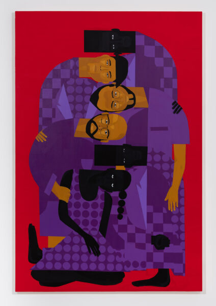 Painting 'Chosen Family No. 1' by Jon Key at Carl Freedman Gallery