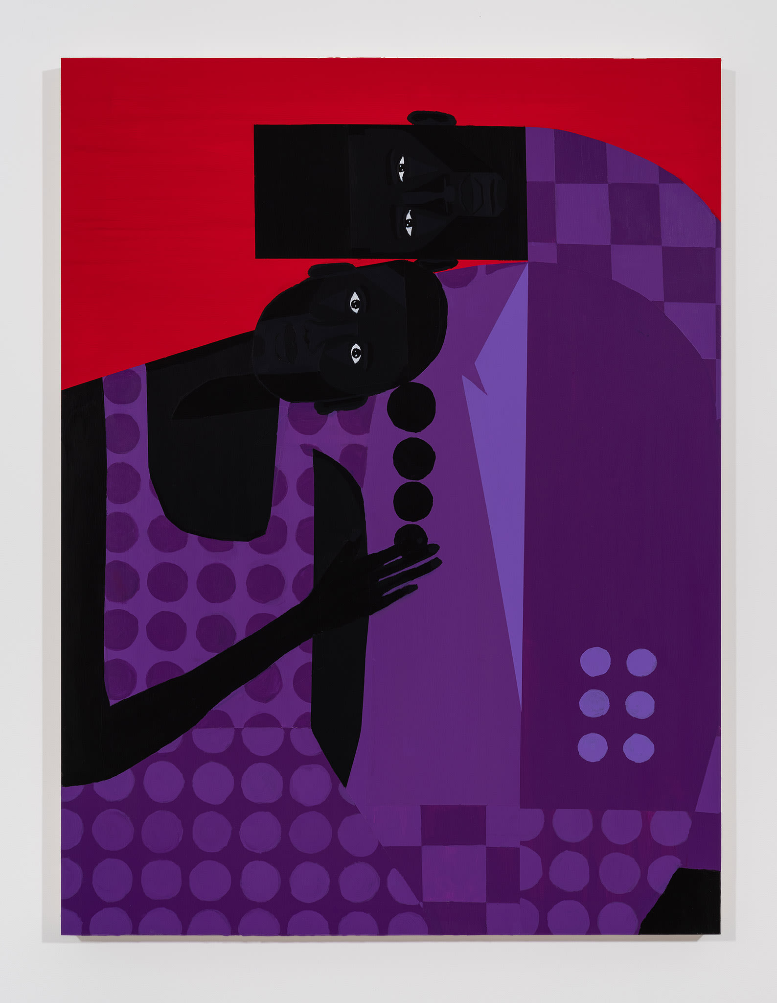 Painting 'Chosen Family No. 2 (Sharina)' by Jon Key at Carl Freedman Gallery