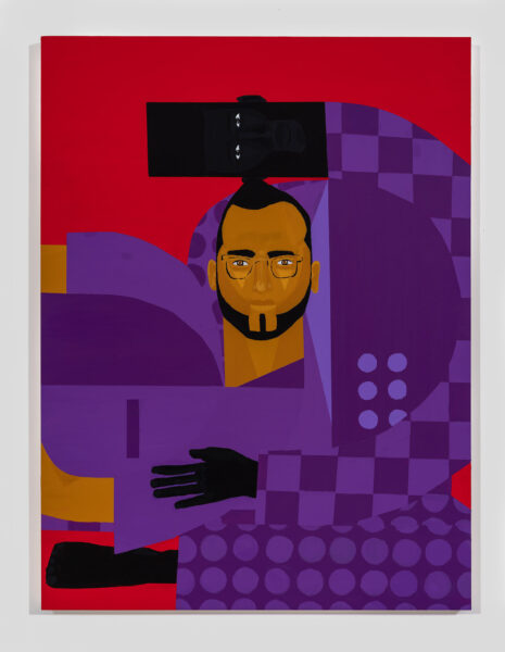 Painting 'Chosen Family No. 2 (Wael)' by Jon Key at Carl Freedman Gallery