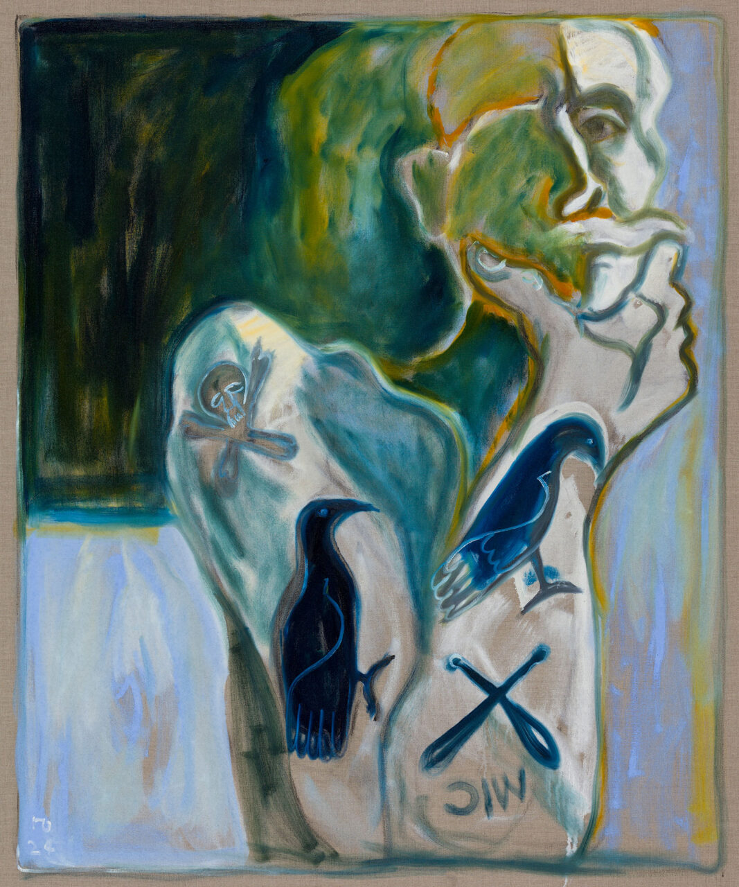 Billy Childish: moon and mt tahoma