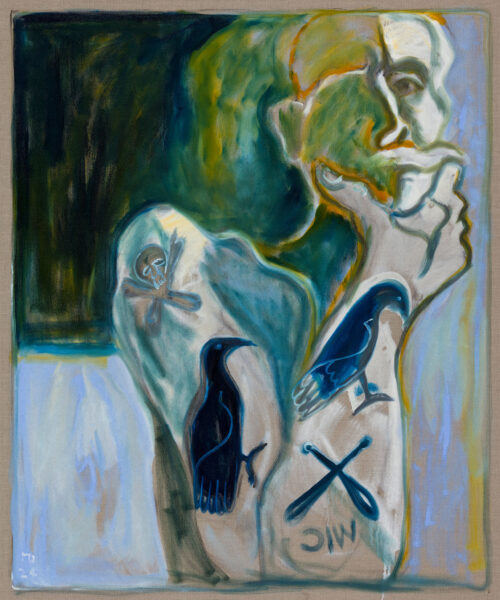 Billy Childish: moon and mt tahoma
