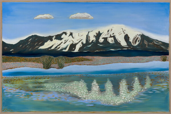 two clouds and mountain - Billy Childish