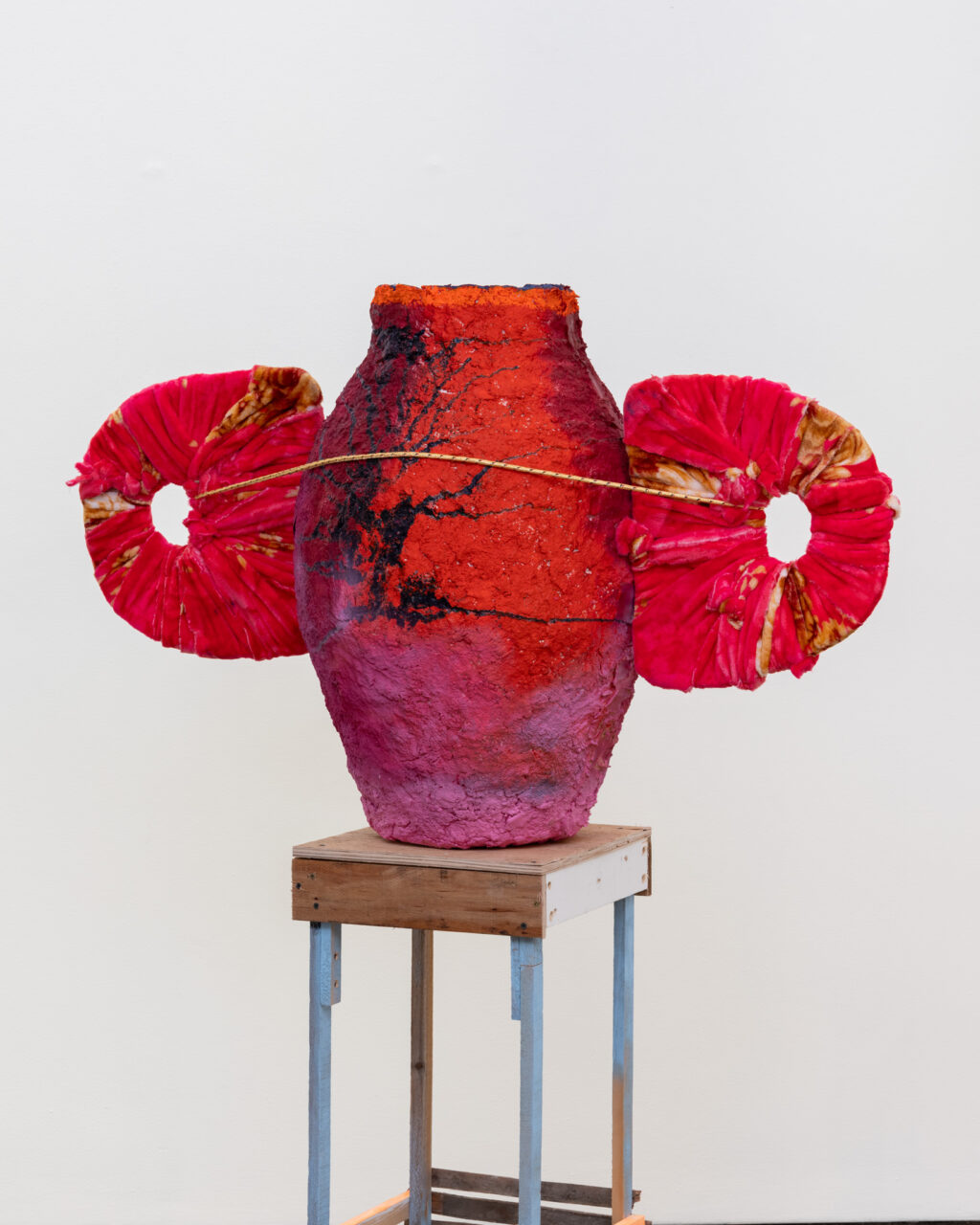 Studio Lenca Monument 13, 2025 Paper, blankets and found materials 70 x 110 x 50 cm (27.5 x 43.5 x 19.5 in)