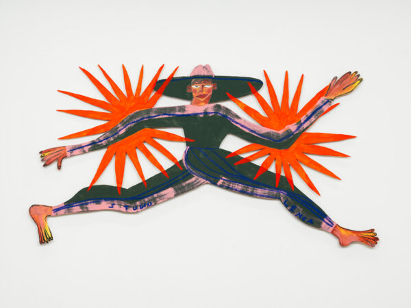 Studio Lenca Naranja, 2025 Oil and acrylic on wood 118 x 226 cm (46.5 x 89 in)