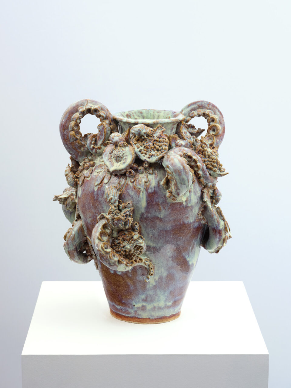 Lindsey Mendick, The Ripest Fruit (2025) Glazed Ceramic, 50 x 42 x 40 cm (19 1/2 x 16 1/2 x 16 in) H x W x D