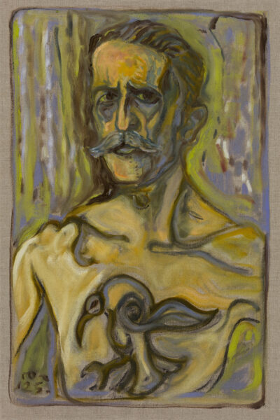 self with crow tattoo - Billy Childish
