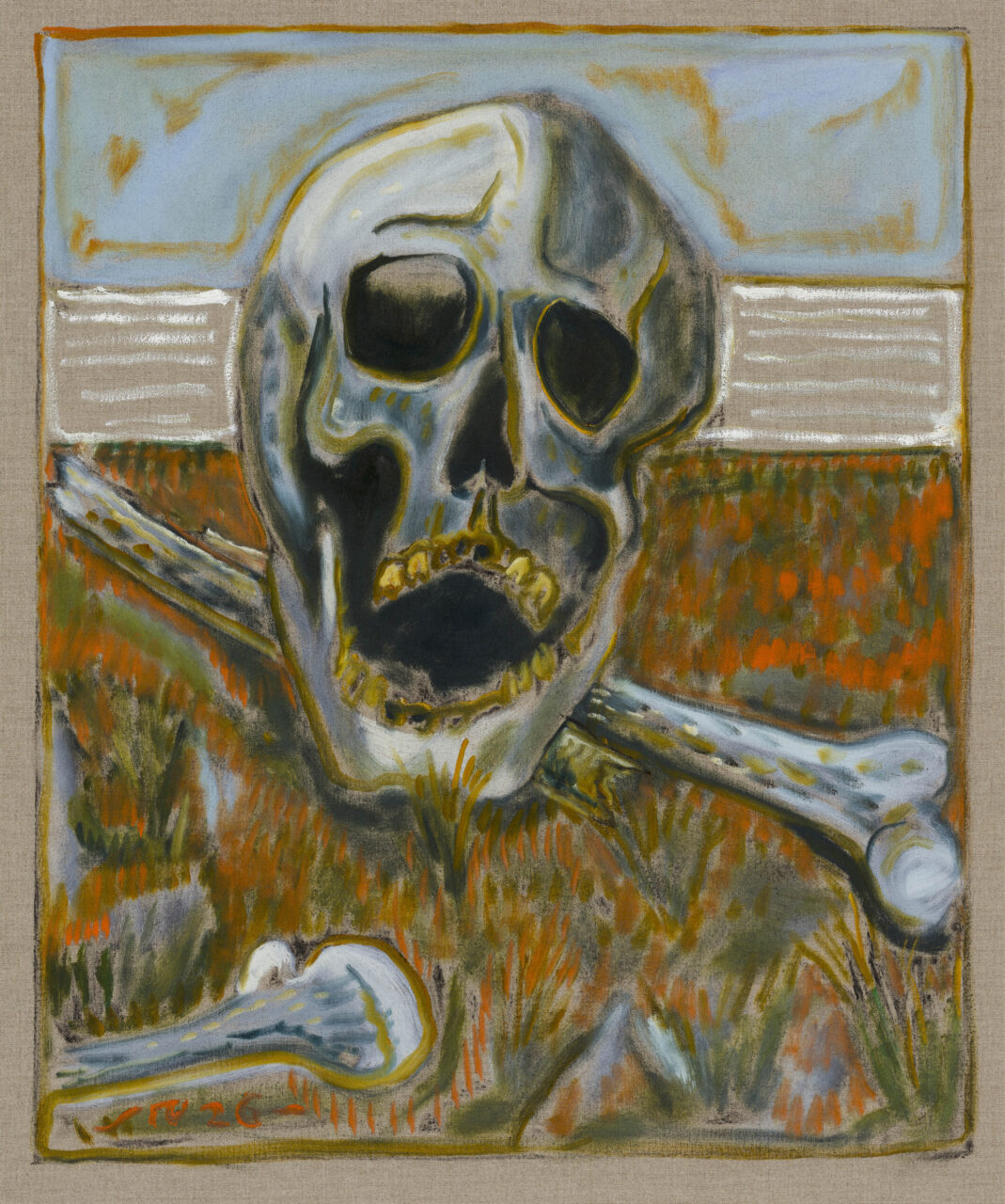 shoreline skull - Billy Childish